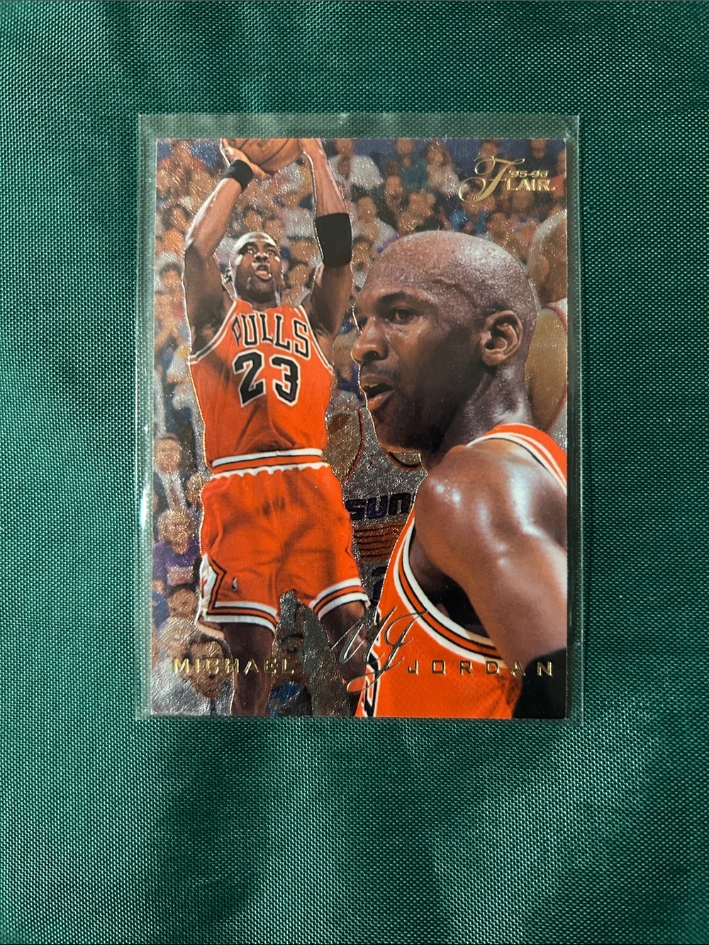 Michael Jordan Basketball Trading Card - Red